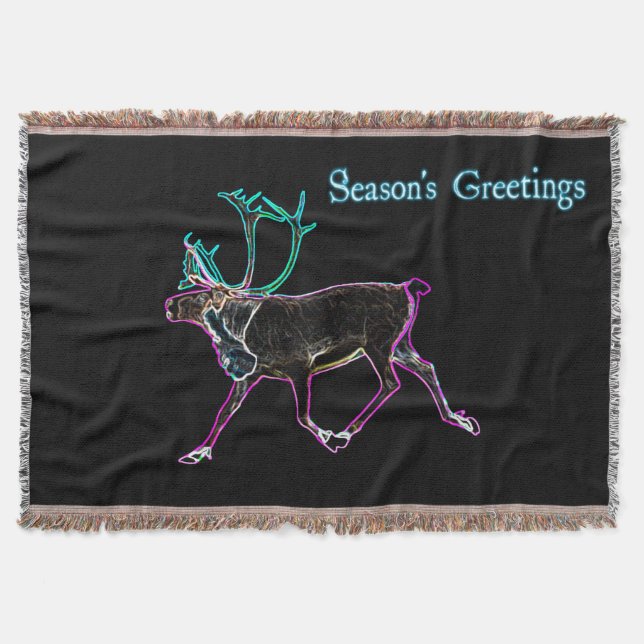 Grüße der Saison - Elektrische Karibik Decke (Vorderseite)