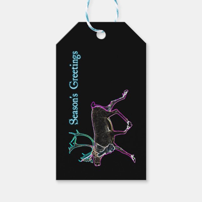 Grüße der Saison - Elektrische Karibik Geschenkanhänger (Vorderseite)