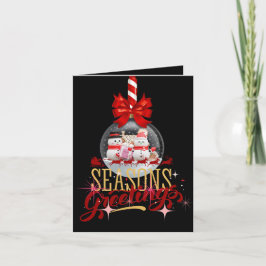 Grüße der Saison Feiertagskarte