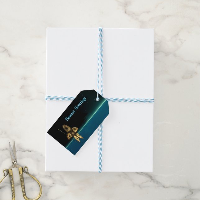 Grüße der Saison - Fraktal Inuit Hunter Geschenkanhänger (Mit Garn)