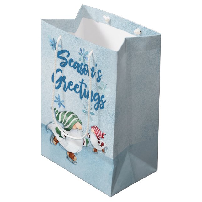 Grüße der Saison Mittlere Geschenktüte (Vorderseite Schrägansicht)