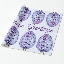 Grüße der Saison Pinecone Wrapping Paper