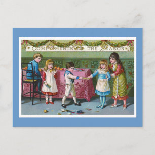 "Grüße der Saison" Vintage Postkarte