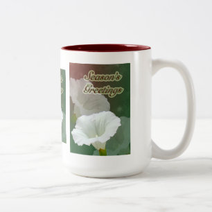 Grüße der Saison - White Bindweed Zweifarbige Tasse