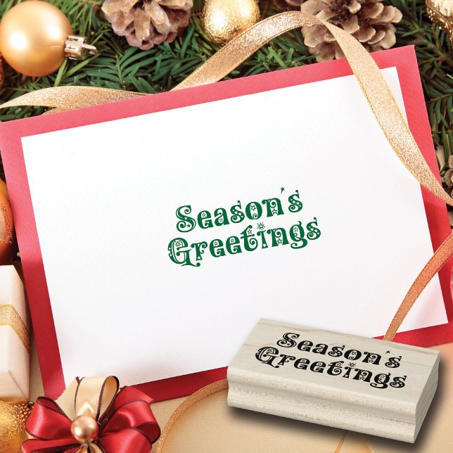 Grüße der Vintagen Jahreszeit Gummistempel (Von Creator hochgeladen)