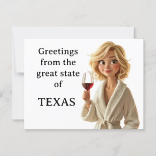 Grüße des großen Staat von Texas Postkarte