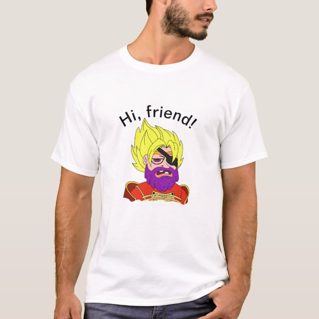 Grüße eines Piraten T-Shirt (Vorderseite)