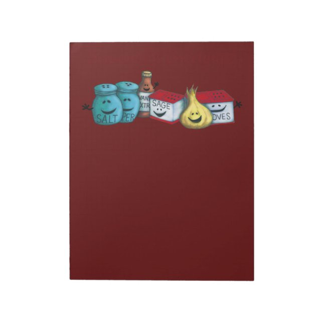 Grüße einladend! Niedliche Weihnachten Notizblock (Rotiert)