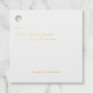 Grüße! Frohe Valentinstag Geschenkanhänger