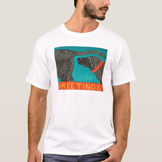 Grüße Funny Dog T-Shirt (Vorderseite)