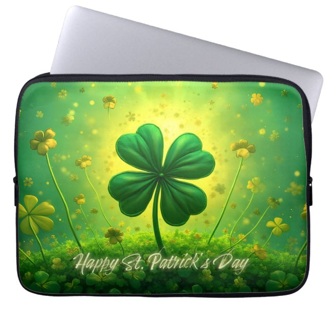 Grüße für den St. Patrick's Day Laptopschutzhülle (Vorderseite)