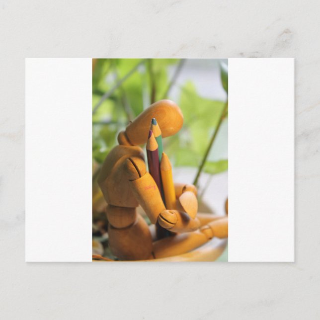 Grüße für einen Künstler Postkarte (Vorderseite)