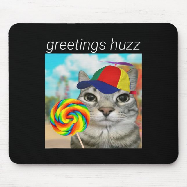 Grüße Huzz Funny Gen Z Gen Alpha Slang Meme Mousepad (Vorne)