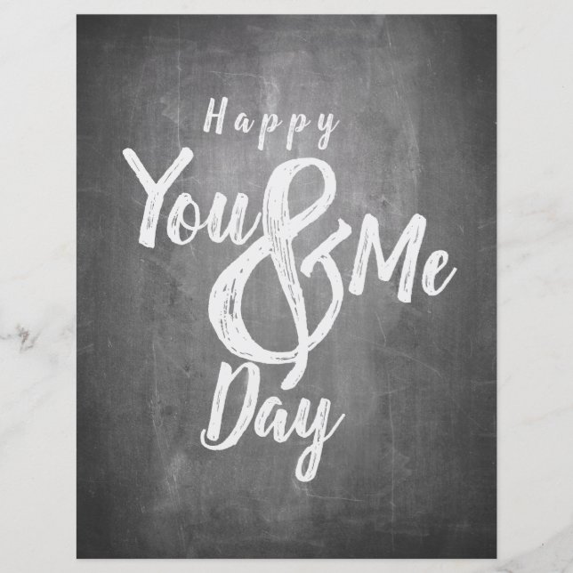 Grüße Jubiläum im Chalkboard-Look (Vorderseite)