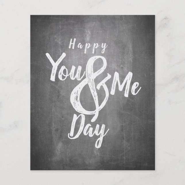 Grüße Jubiläum im Chalkboard-Look (Vorderseite)