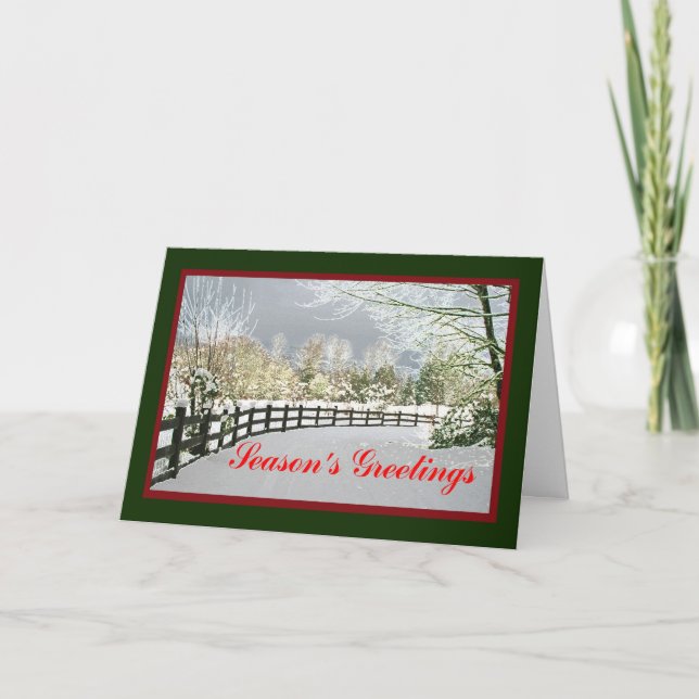 Grüße Karte der Saison (Vorderseite)