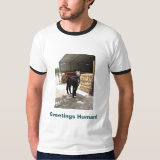 Grüße menschlich! Alpaka-Shirt T-Shirt