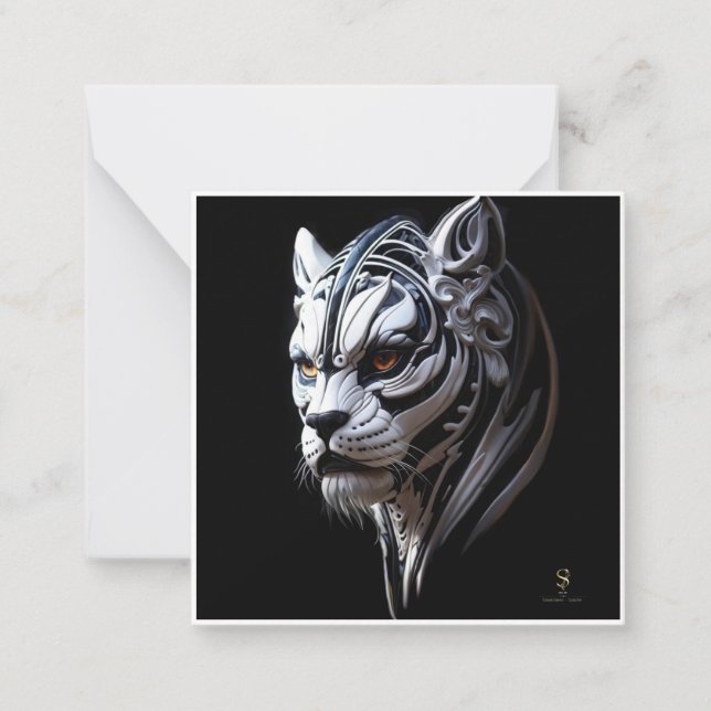 Grüße mit Sir Khan Mitteilungskarte (Vorderseite)