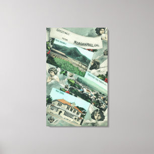 Grüße mit von den landschaftlichen Ansichten Leinwanddruck