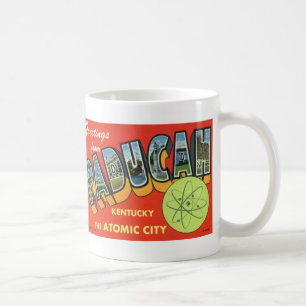 Grüße Paducah von der Vintagen Postkarten-Tasse Tasse