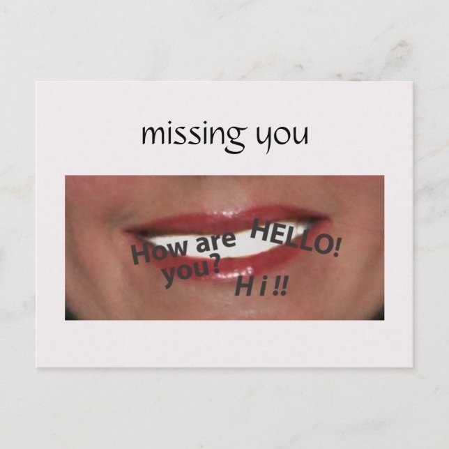 Grüße Postkarte (Vorderseite)
