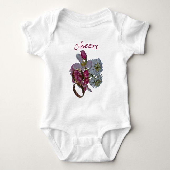 Grüße - Prost Baby Strampler (Vorderseite)