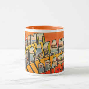 Grüße, Pt. Pleasant Beach, New Jersey Vintage Tasse