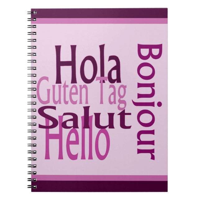 Grüße Spiral Foto Notebook Notizblock (Vorderseite)