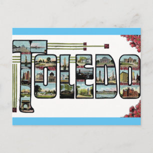 Grüße Toledo Ohio Postcard Postkarte