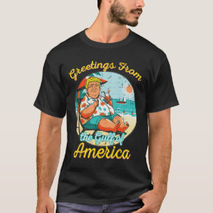 Grüße vom Golf von Amerika Strand Funny T-Shirt