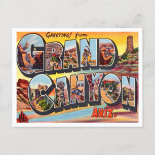 Grüße vom Grand Canyon, Arizona Reise Postkarte