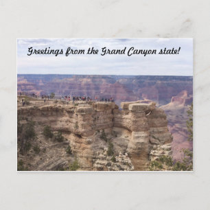 Grüße vom Grand Canyon Staat Postkarte