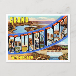 Grüße vom Grand Coulee Dam, Washington Travel Postkarte