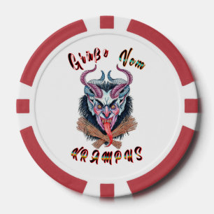 Grüße Vom Krampus Weihnachten Devil Krampusnacht Pokerchips
