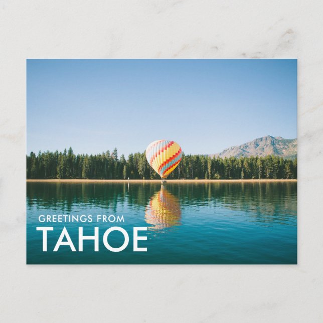 Grüße vom Lake Tahoe Postcard Postkarte (Vorderseite)