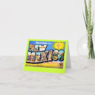 Grüße vom New Mexiko Karte