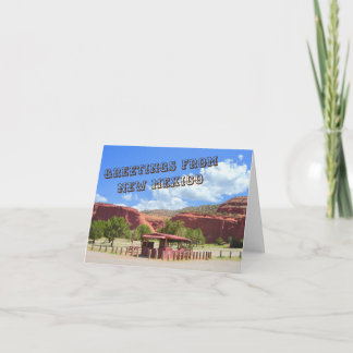 Grüße vom New Mexiko Notecard 2 Karte