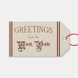 Grüße vom Nordpol Geschenkanhänger