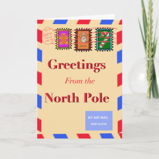 Grüße vom Nordpol 🎄✉️ Karte