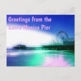 Grüße vom Pier Santa Monica Postkarte