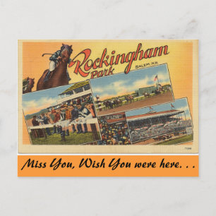 Grüße vom Rockingham Park Postkarte