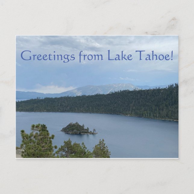 Grüße vom See Tahoe! Postkarte (Vorderseite)