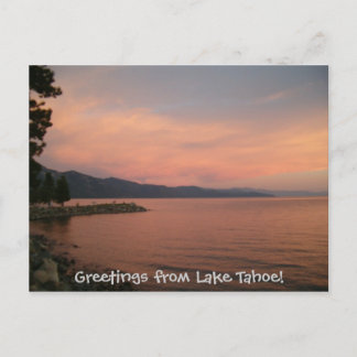 Grüße vom See Tahoe! Postkarte