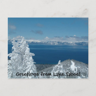 Grüße vom See Tahoe! Postkarte