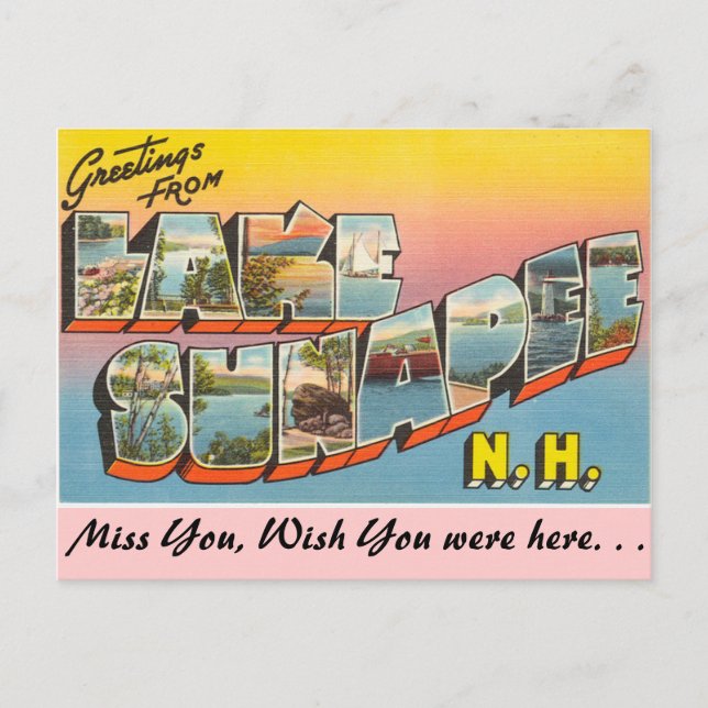 Grüße vom Sonnensee Postkarte (Vorderseite)