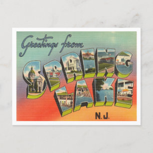 Grüße vom Spring Lake, New Jersey Travel Postkarte