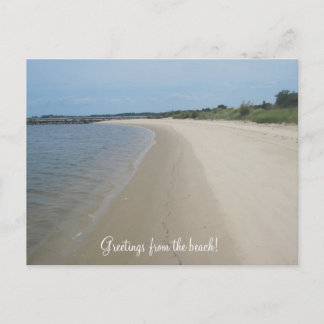 Grüße vom Strand! Postkarte