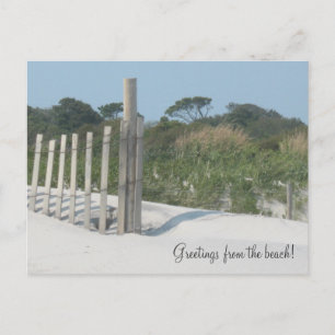 Grüße vom Strand! Postkarte