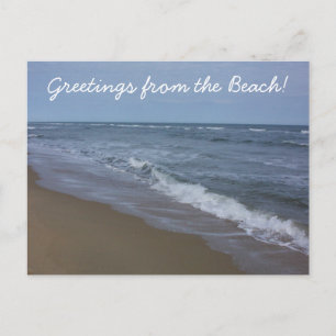 Grüße vom Strand! Postkarte