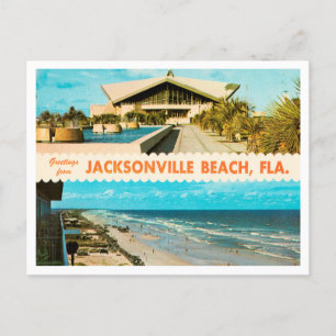 Grüße vom Strand von Jacksonville, Florida Travel Postkarte